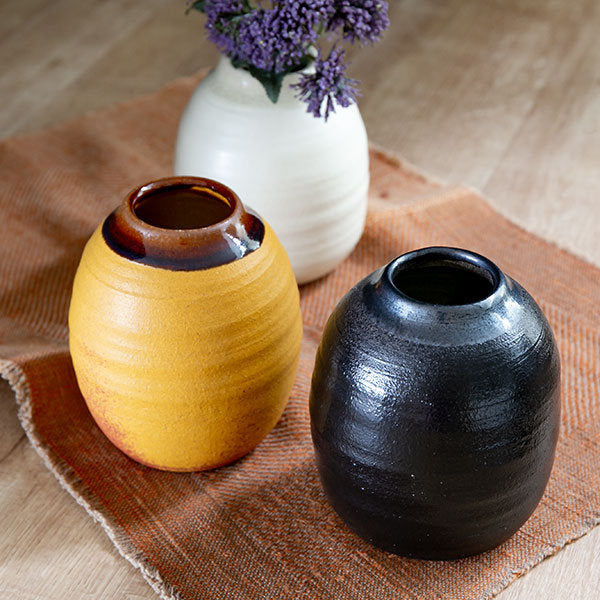 フラワーベース 陶器 Deep Breath Flower Vase -13