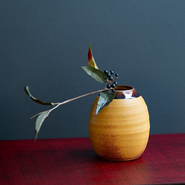 フラワーベース 陶器 Deep Breath Flower Vase -7
