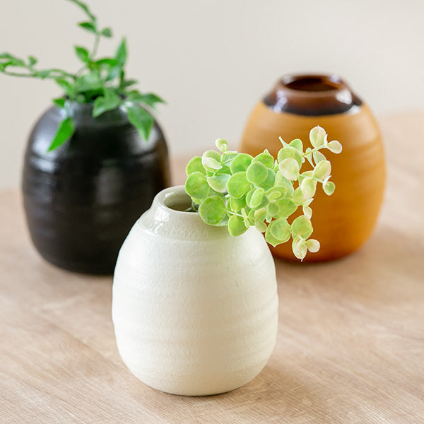 フラワーベース 陶器 Deep Breath Flower Vase -2
