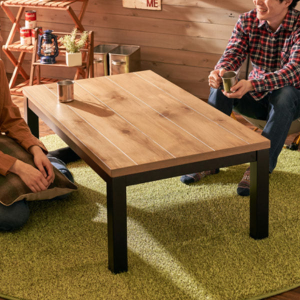こたつ 幅110cm テーブル 家具調こたつ 木目 木製 手元コントローラー 収納 センターテーブル