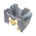エコバッグ レジカゴ型 柴犬 ショッピングバスケットバッグ