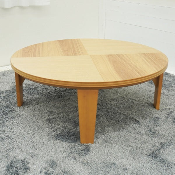 こたつ 幅100cm コタツ テーブル 机 木製 家具調こたつ 円形 丸形