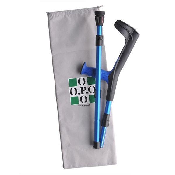 杖 クラッチ杖 オープンカフクラッチ 袋付 折りたたみ 身長～186cm 介護 -1