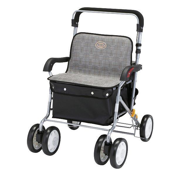 シルバーカー ボックスタイプ ノーブルワイド グレンチェック