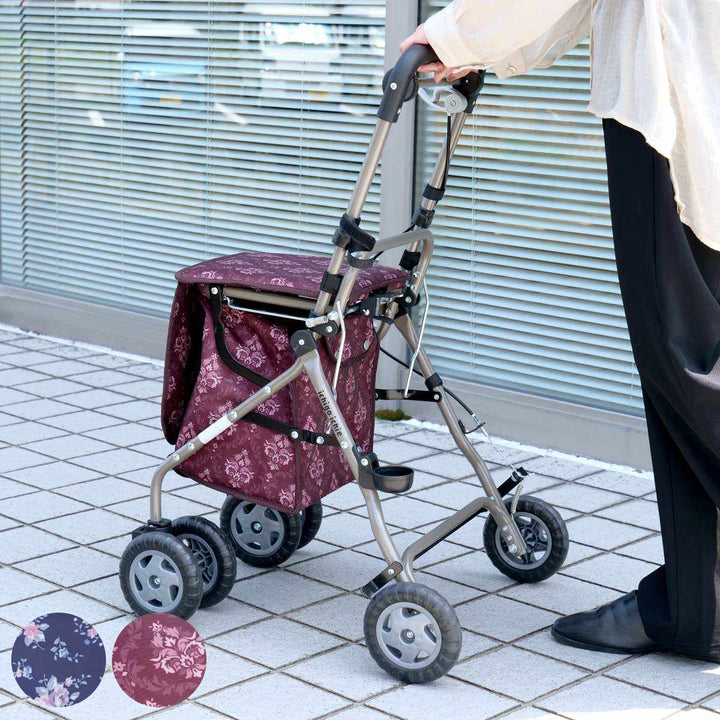 シルバーカーミドルタイプウェルキャリー高さ調節折りたたみ