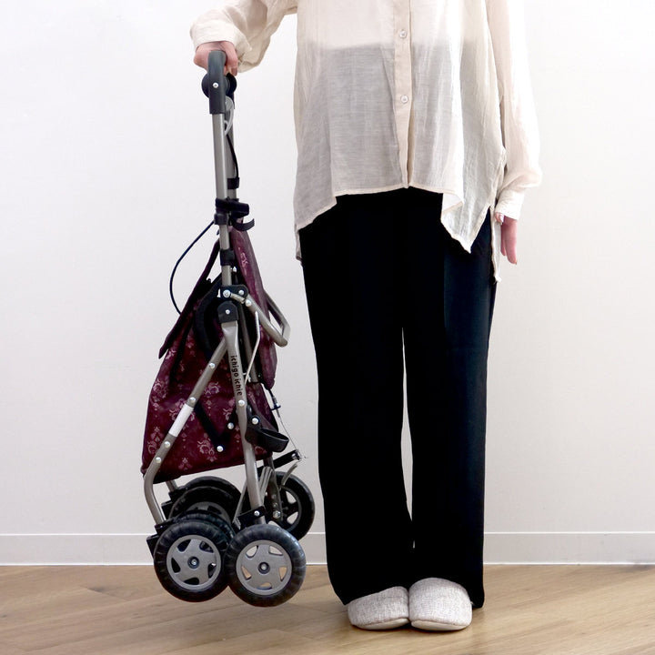 シルバーカーミドルタイプウェルキャリー高さ調節折りたたみ