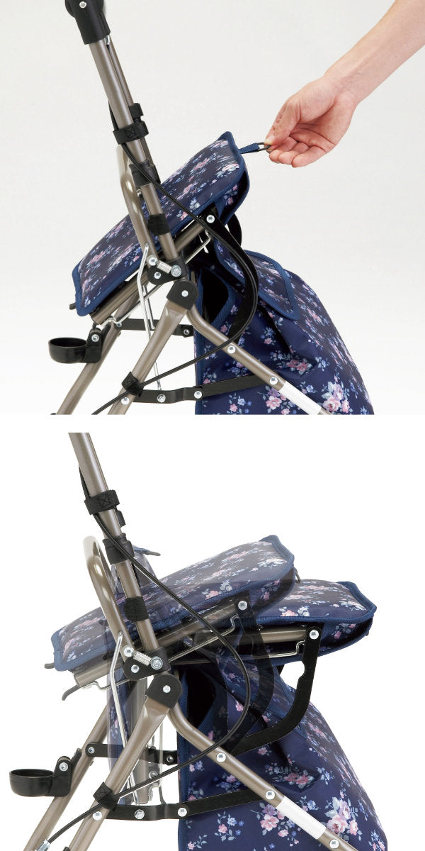 シルバーカーミドルタイプウェルキャリー高さ調節折りたたみ