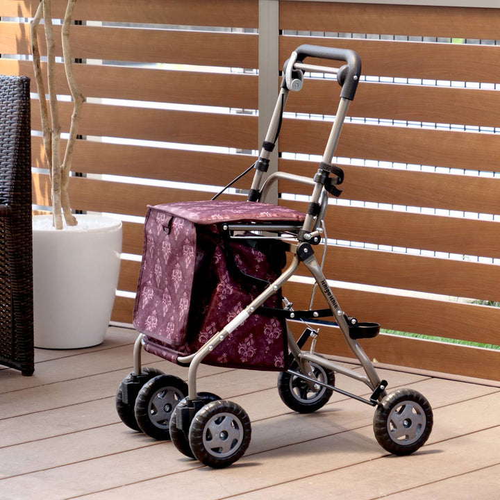 シルバーカーミドルタイプウェルキャリー高さ調節折りたたみ