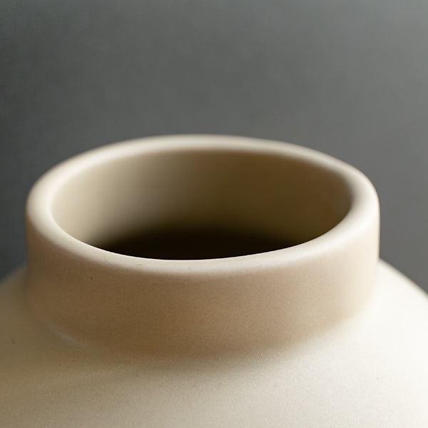 花瓶 陶器 フラワーベース ショート ASH 直径16×高さ15.5cm -7