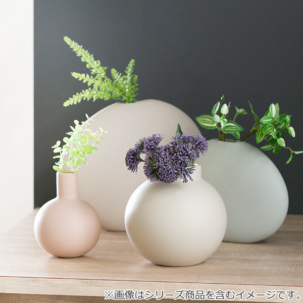 花瓶 陶器 フラワーベース ショート ASH 直径16×高さ15.5cm -11