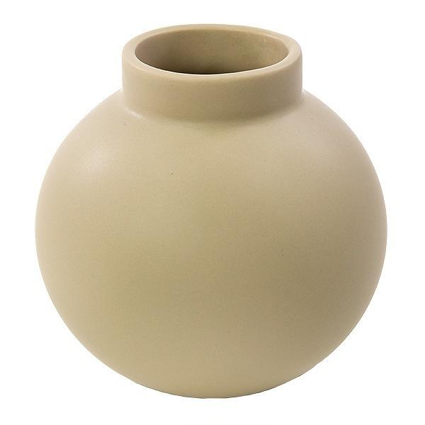 花瓶 陶器 フラワーベース ショート ASH 直径16×高さ15.5cm