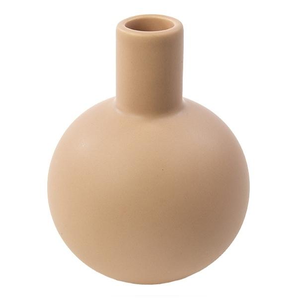花瓶 陶器 フラワーベース ロング ASH 直径10.5×高さ13cm -1