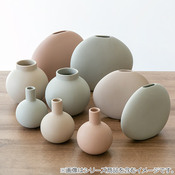 花瓶 陶器 フラワーベース スリムS ASH 幅19×奥行6.5×高さ17cm -12