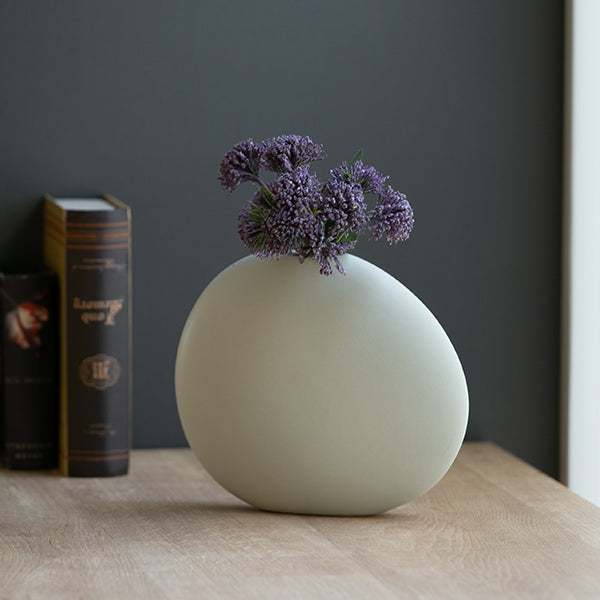 花瓶 陶器 フラワーベース スリムS ASH 幅19×奥行6.5×高さ17cm -8