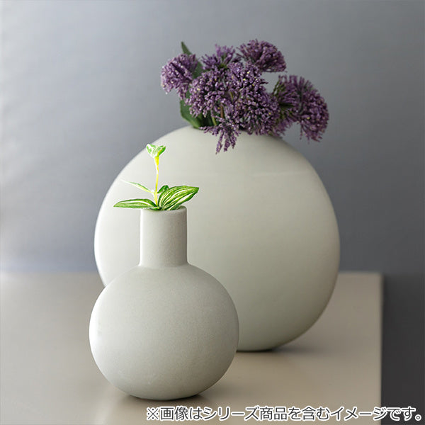 花瓶 陶器 フラワーベース スリムS ASH 幅19×奥行6.5×高さ17cm -10
