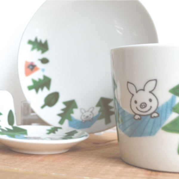 ラッキーピッグ3体！イエロー　ダンバリーミント　ブタ　豚　陶器　ピギー Giant VTG Piggy Bank Yellow Plaster Chalk ware A-Z CO 1977 Pig HTF