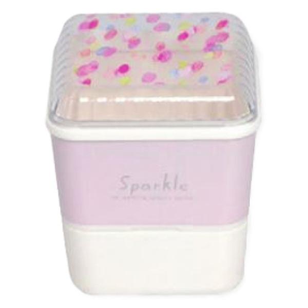 お弁当箱 2段 Sparkle スクエアランチボックス 600ml