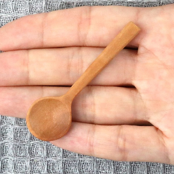 スプーン 7cm nature ナチュレ スパイススプーン 天然木 木製 サオ