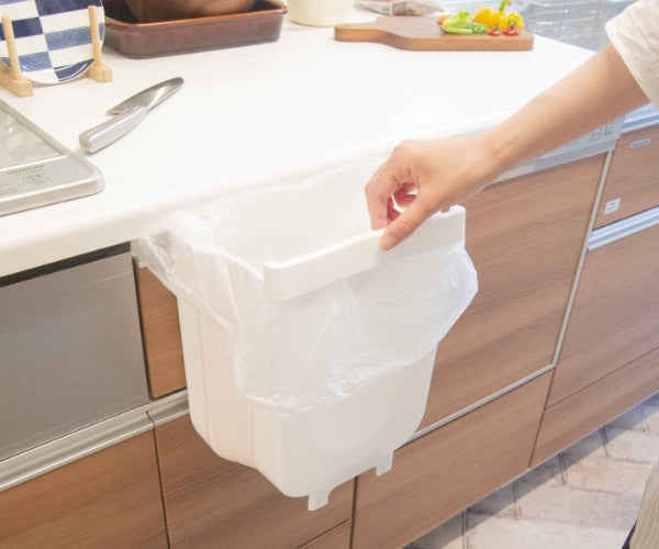 ゴミ箱8Lキッチン用生ごみ折りたたみごみ箱レジ袋シリコンスリム自立