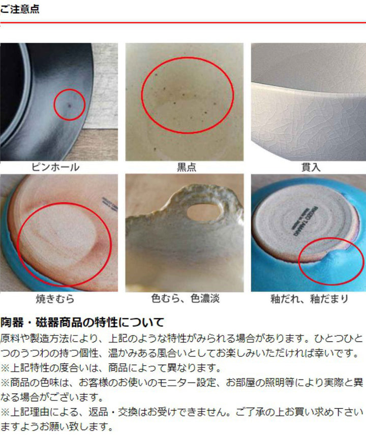 民芸陶板 かすみ志野 6号 24cm 陶器 萬古焼 -9