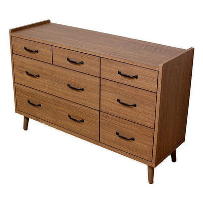 ローチェスト 脚付 3段2列 北欧風 Gaia 幅120cm