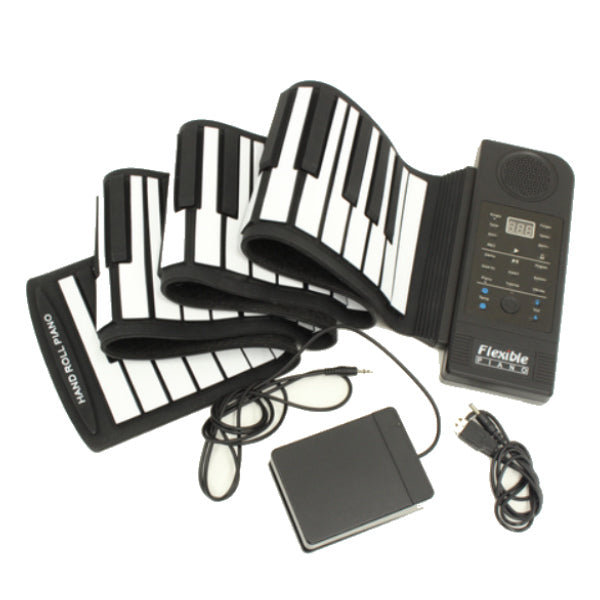 ピアノ 電子ピアノ コンパクト 88鍵盤 ロールアップピアノ -14