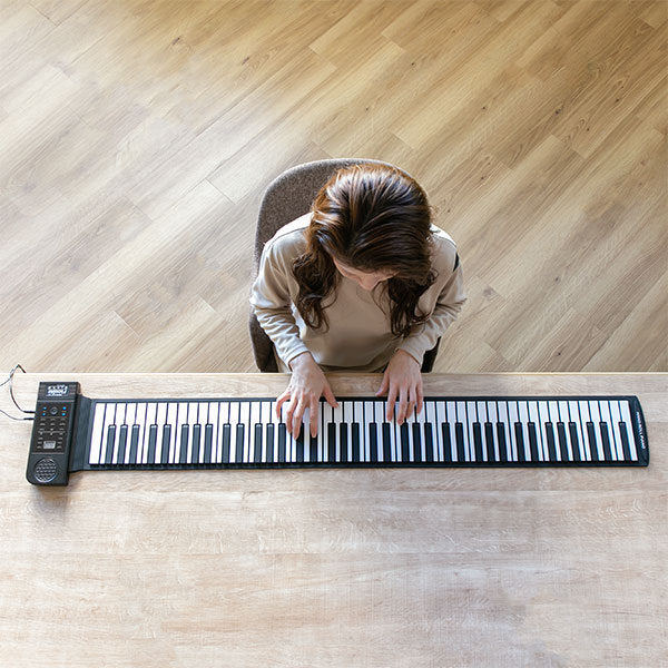 ピアノ 電子ピアノ コンパクト 88鍵盤 ロールアップピアノ -11