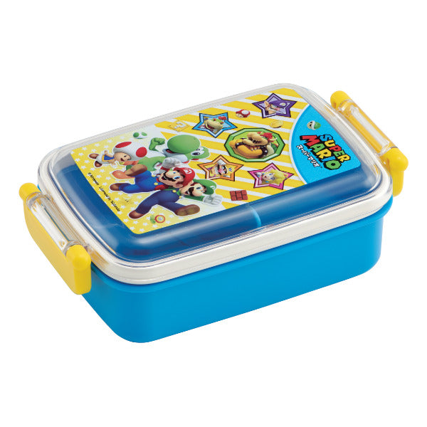 お弁当箱1段抗菌ふわっとタイトランチボックススーパーマリオブラザーズ450ml子供