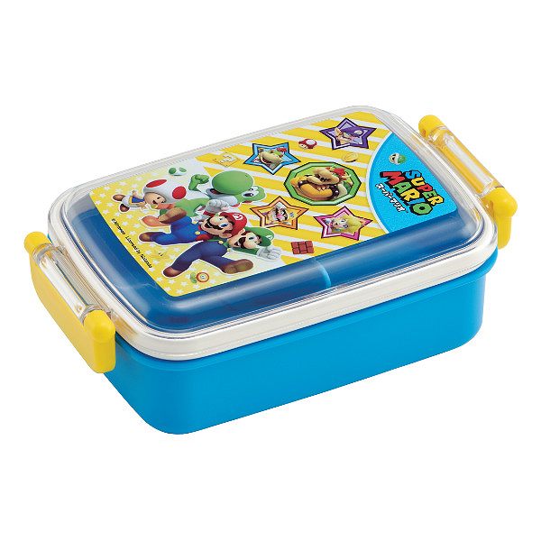 お弁当箱1段抗菌ふわっとタイトランチボックススーパーマリオブラザーズ450ml子供