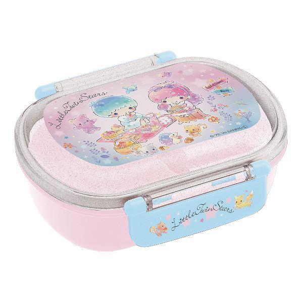 お弁当箱 1段 抗菌 プラスチック ふわっとタイトランチボックス リトルツインスターズ ピクニック 360ml 子供