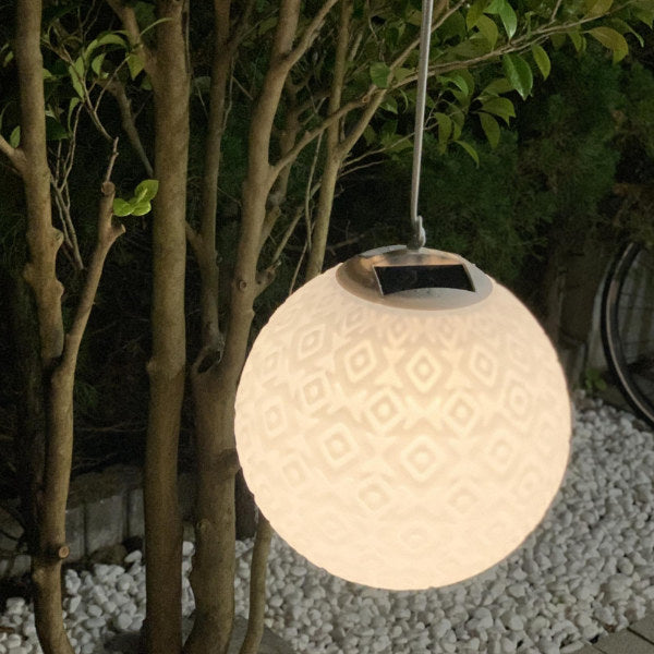 ガーデンライト ソーラーライト 屋外 LED ハンギングデザインボール