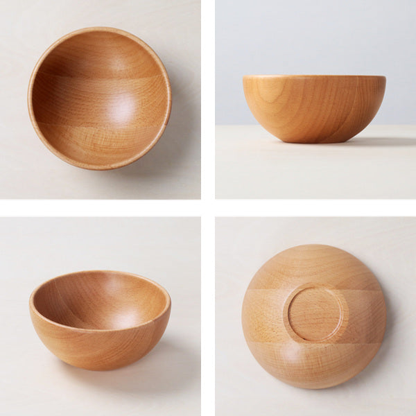 ボウル 13cm S サラダボウル 木製 皿 食器 洋食器 天然木 ビーチ
