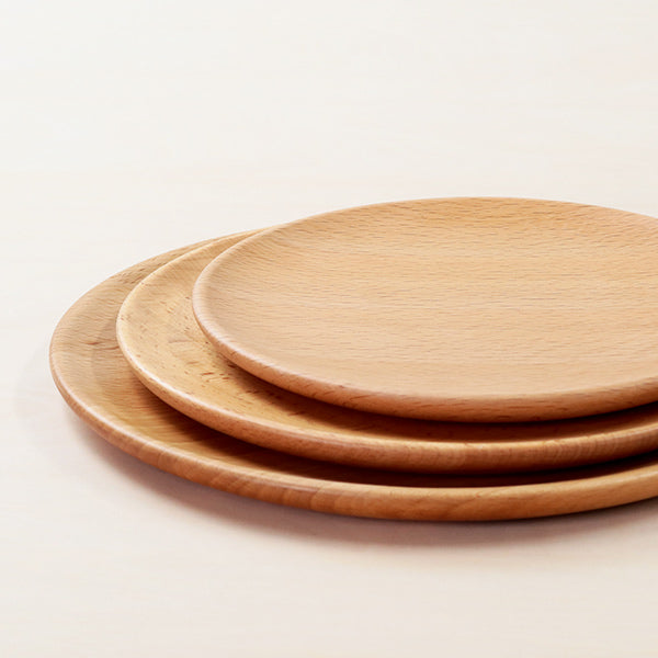 プレート 24cm L プレートディッシュ 木製 皿 食器 洋食器 天然木 ビーチ