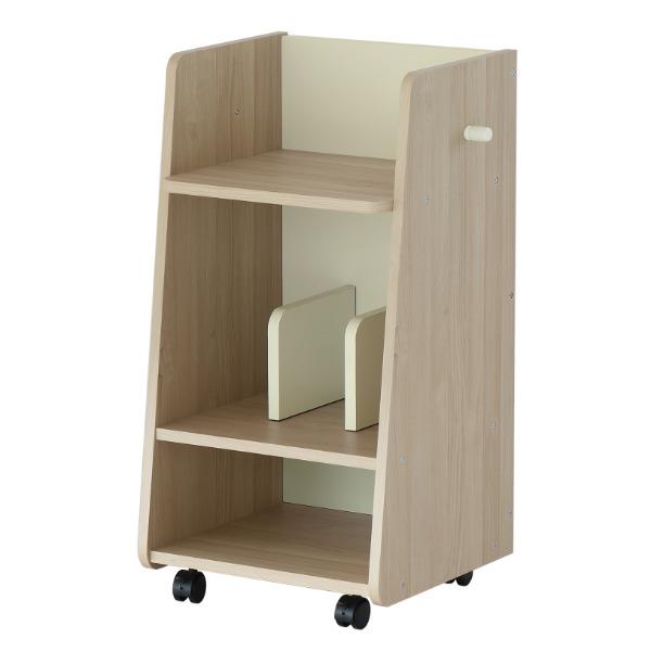 ランドセルラック 幅45cm 子供用 収納 ラック 本棚 キャスター付き 木目調