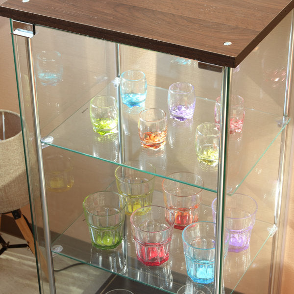 ショーケース 3段 コレクションケース ガラス製 約幅43cm
