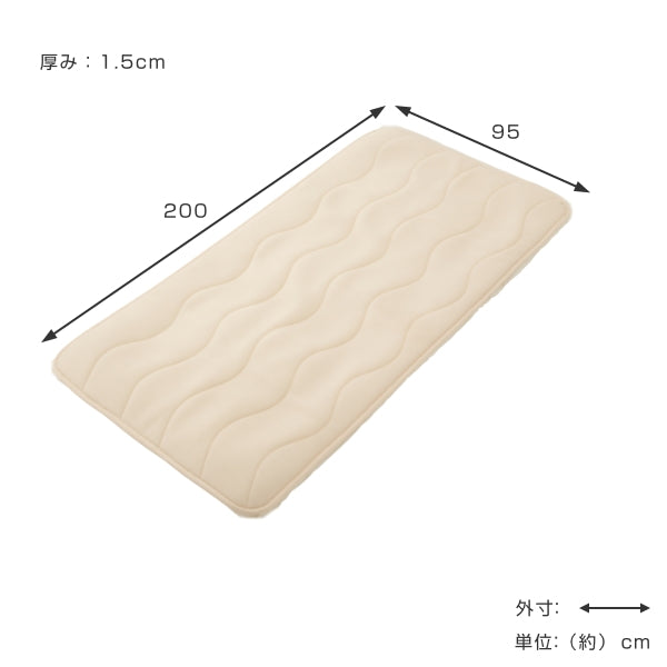 敷きパッド 三層構造 シングル 体圧分散 床ずれ 肩 腰 負担軽減 ゴム付き 通気性 メッシュ 耐圧分散マットレス -4