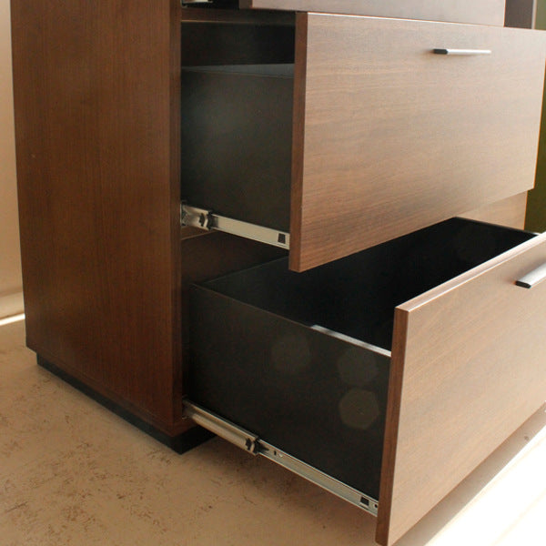 食器棚 キッチンボード モダンデザイン アルダー前板 Quattro 幅70cm