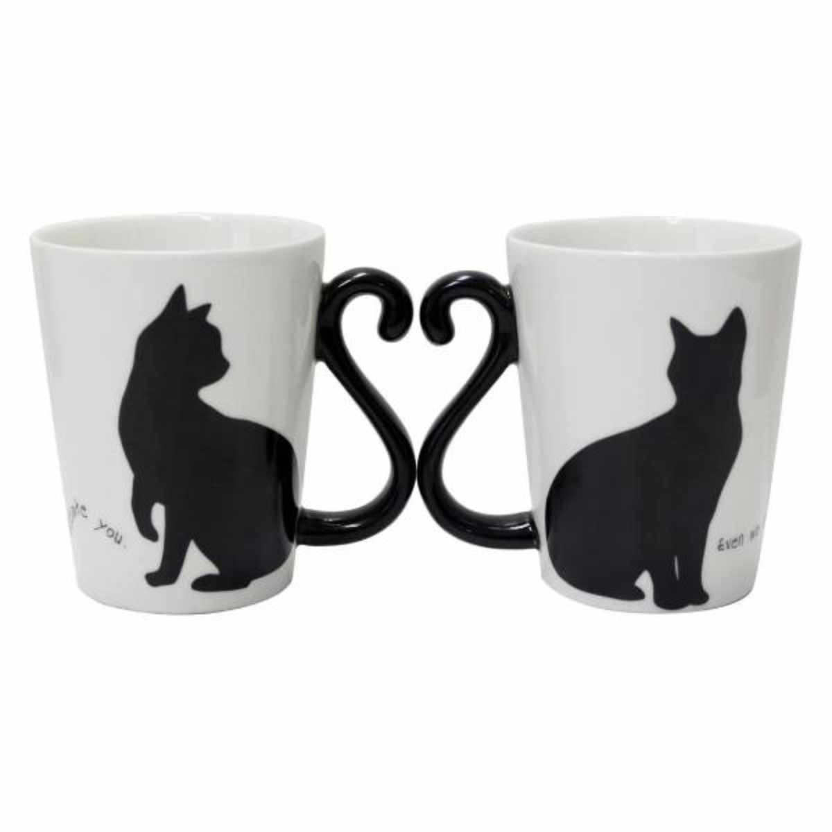 マグカップ ペア 300ml 黒猫 ツインマグ 磁器 2個入り – ハウジー