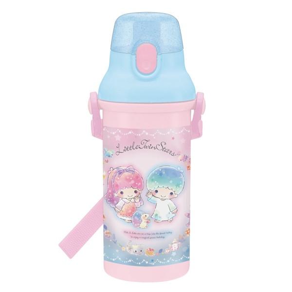 水筒 抗菌 プラスチック 直飲み リトルツインスターズ マジカルピクニック 軽量 480ml キッズ