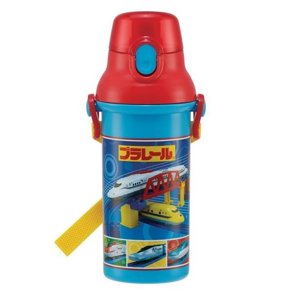 水筒 抗菌 プラスチック 直飲み プラレール 軽量 480ml キッズ