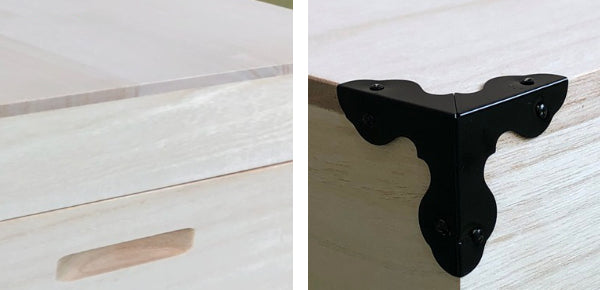 衣装ケース 総桐 衣裳箱 2段 ロング 日本製 幅98cm -8