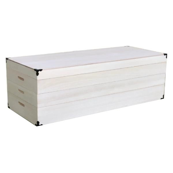 衣装ケース 総桐 衣裳箱 3段 ロング 日本製 幅98cm -1