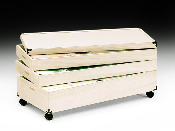 衣装ケース 総桐 衣裳箱 キャスター付 3段 日本製 幅91cm -6