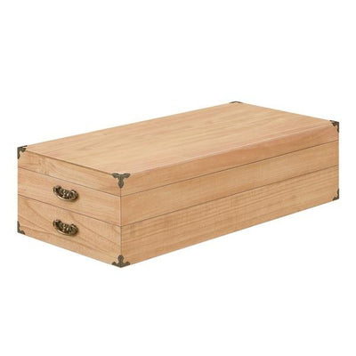 衣装ケース 桐製 衣裳箱 柿渋染 2段 日本製 幅91cm