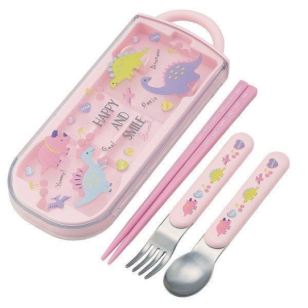 トリオセット カトラリーセット 抗菌 箸 スプーン フォーク スライド ハッピー＆スマイル