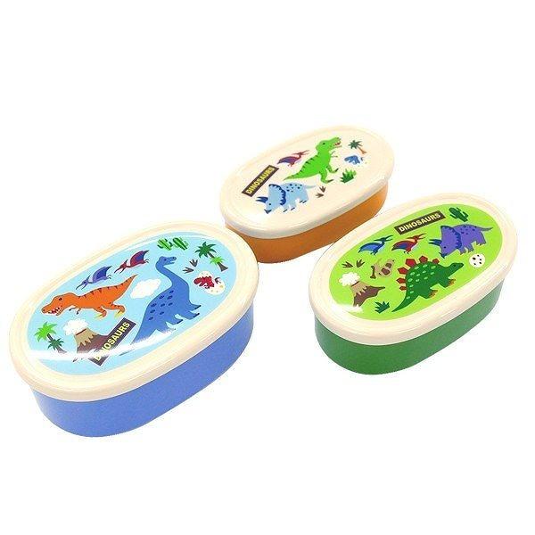 お弁当箱 シール容器 抗菌 3個入 ディノサウルス 恐竜