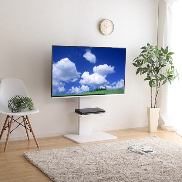 壁寄せ テレビ台 スイング式 ロータイプ WAT 55インチ対応 幅60cm -14