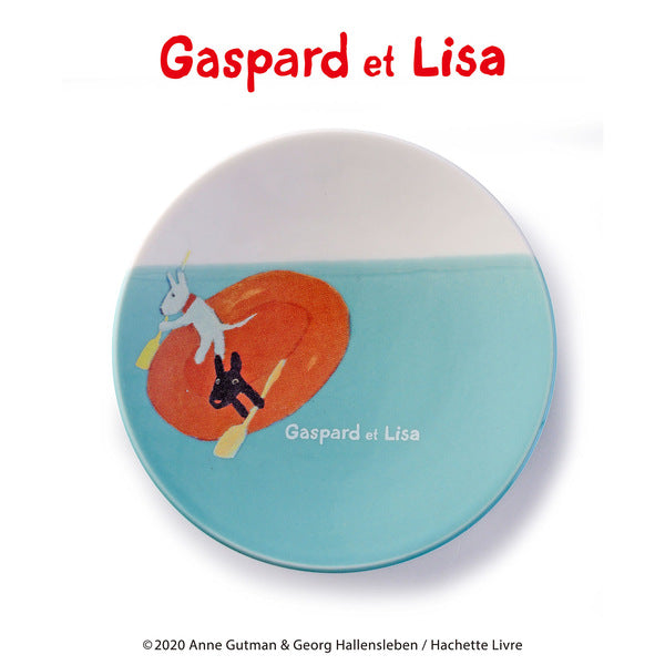 プレート 9cm S リサとガスパール 皿 食器 洋食器 陶器 美濃焼 日本製 キャラクター