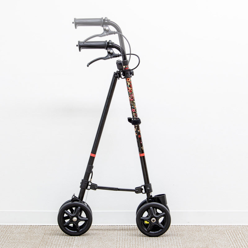 杖 ブーケ 車輪付き 高さ調節 ハンドレールステッキ 介護 歩行補助 自立式