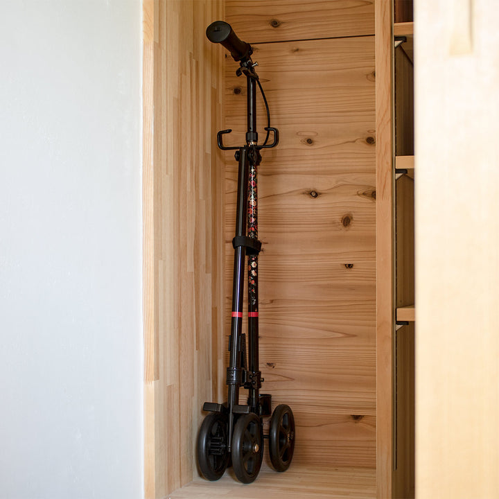 杖 ブーケ 車輪付き 高さ調節 ハンドレールステッキ 介護 歩行補助 自立式 -11